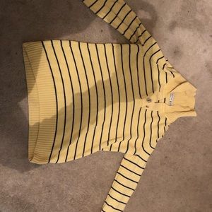 Striped yellow sweater